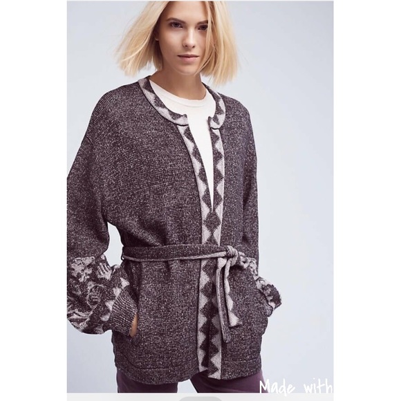 Anthropologie Sweaters - Anthropologie Folk by Hansel Sweater Cardigan Grey